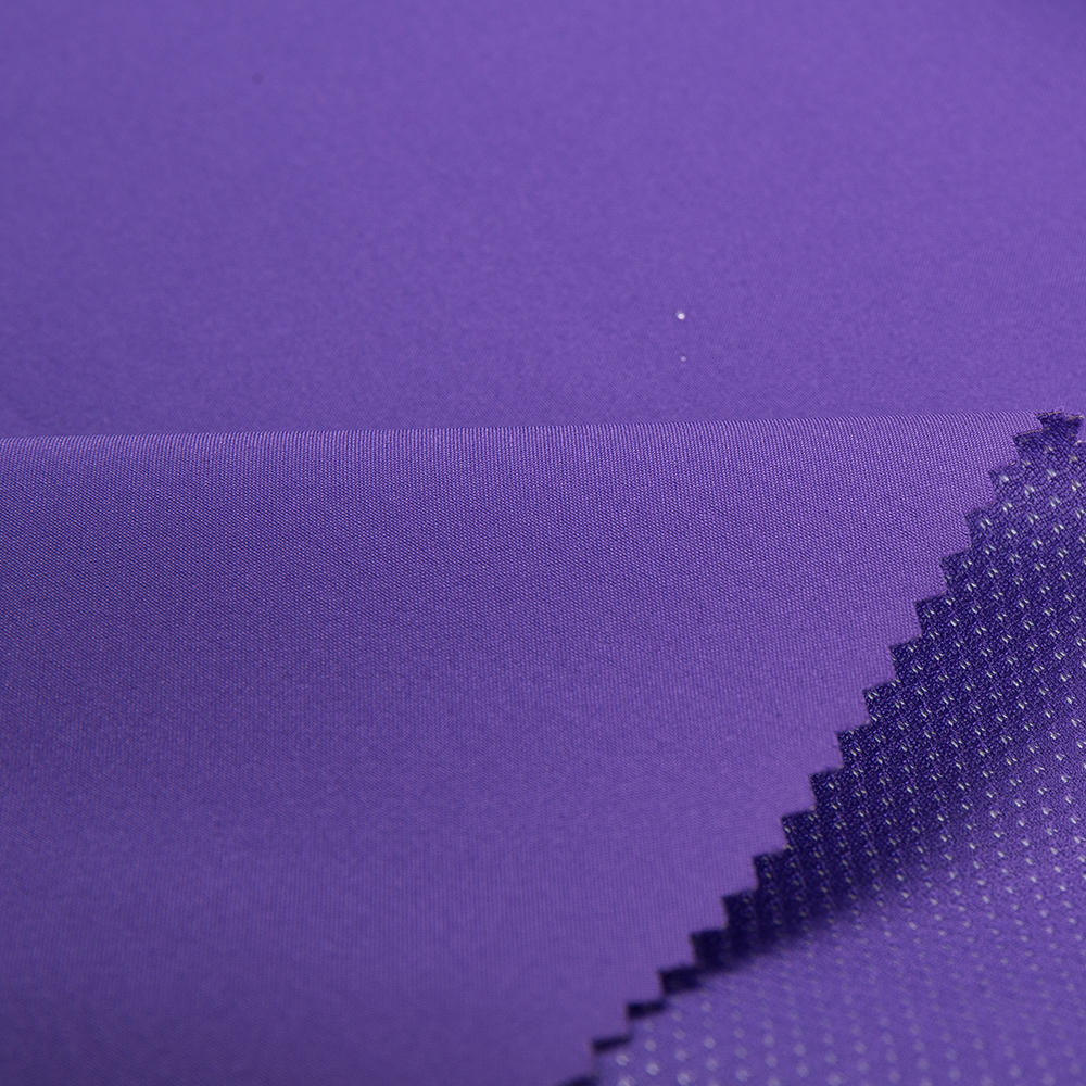 75D Mechanical stretch fabric+White tpu membrane+Mesh fabric
