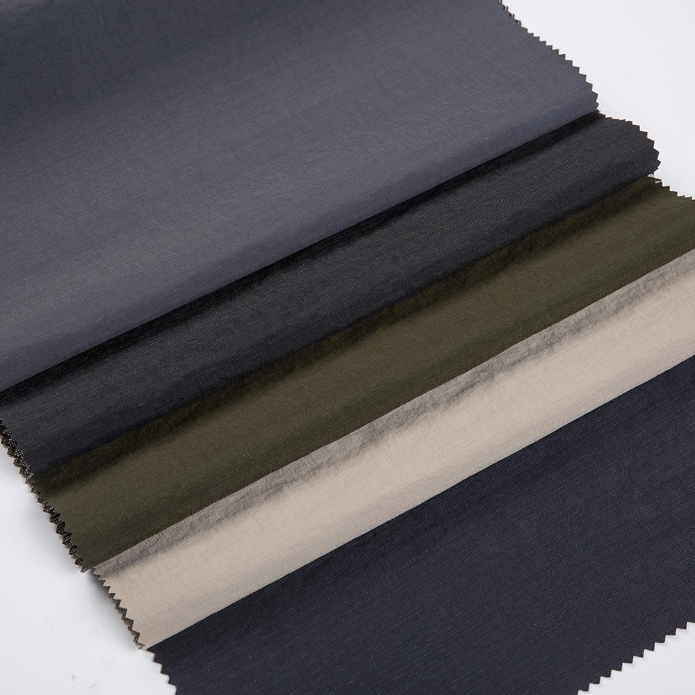 Nylon polyester spandex small dots back dobby 2 way stretch pants jacket fabric 