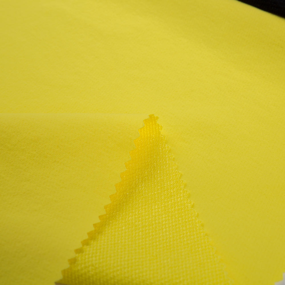 100% Polyester 75D*150D twist memory back dobby fabric+TPU