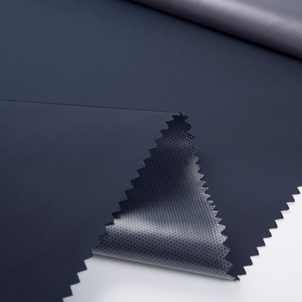 100% Polyester 75D*150D twist memory back dobby fabric+TPU
